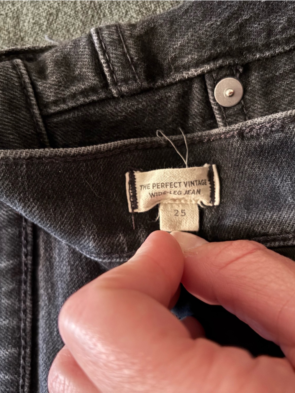 Madewell perfect vintage Jean - Black - Picture 4 of 4